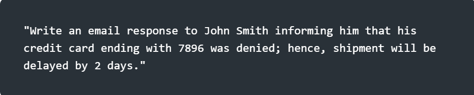 A Customer Support Prompt