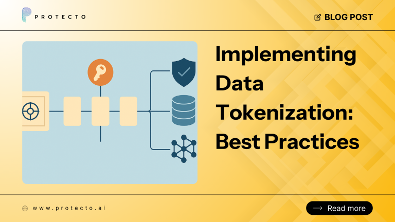 Best Practices for data tokenization