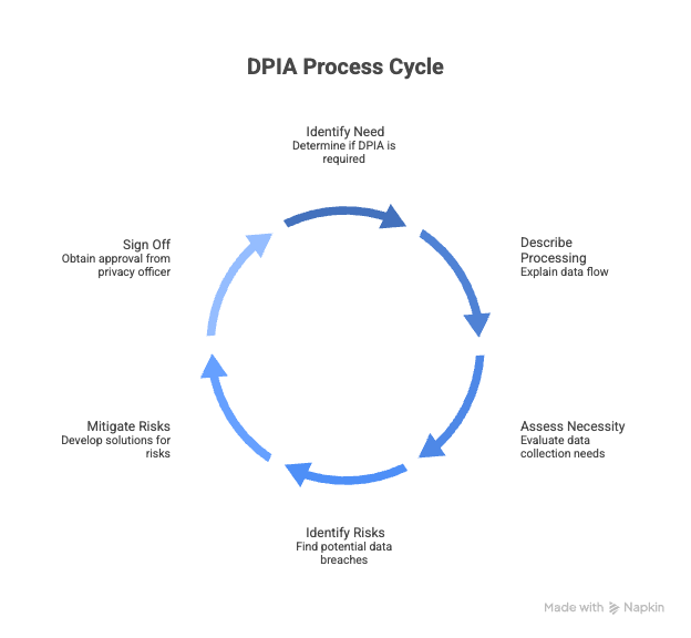 Key Steps In The Dpia Process - Visual Selection